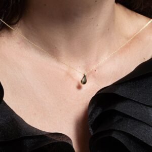 Unique Fashion Jewelry 925 Sterling Silver Heart-Shaped Moissanite Zirconia NecklaceGE25-05-59